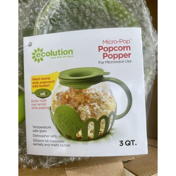 New 3 Qt Microwave Popcorn Popper Healthy Snack New In Box - Picture 1 of 2